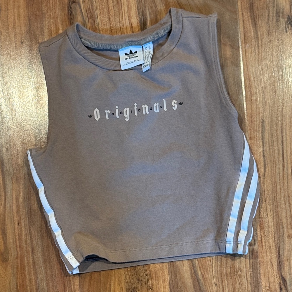 Adidas Originals Gray Tank Top ladies xs 4-6